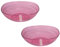 YöL Pack of 2 Salad Bowls Pink Aztec Reusable BBQ Summer Party Tableware Camping Caravan Large