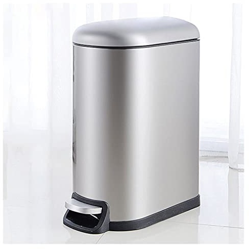Poubelle Cuisine Poubelles Porte-Poubelle de la Corbeille, 10 litres / 2,6 Gallon Salle de Bain en Acier Inoxydable Slim Profile Port-Poubelle, Poubelle de Cuisine avec Couvercle