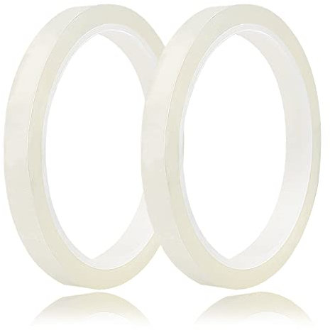 2 Rolls Clear Floral Tape, 1/4inch Waterproof Florist Tape Heat Resistant Flower Arrangement Tape for Bouquets Stem Vases Fresh Flower Crafts Flower Arrangements Supplies