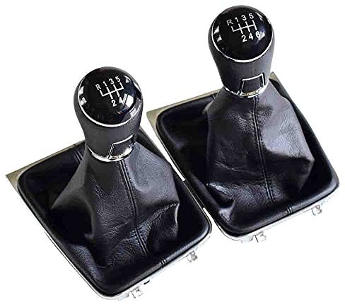 Schaltknäufe Schalthebel Shifter Für VW Für Golf 7 MK7 Schaltknauf Hebel Komplett Gamasche Kofferraumabdeckung Ledertasche Handbuch 5 6 Geschwindigkeit (Farbe : 6Speed-Boot)