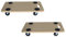 Spetebo Transport Rollbrett Tragkraft 150 kg - 2er Set - Möbelroller mit Tragegriff - Schwerlast Transporthilfe Pflanzenroller Rollwagen Transportroller