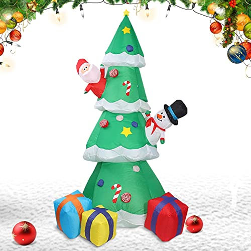 ZCSXK Arbre gonflable à DEL | 2,5 m géants gonflables lumineux avec 3 boîtes – Décoration extérieure pour cour, jardin, carré, supermarché, terrasse