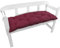 NYVI Bankauflage Ibiza 140x45 cm Beere 2er Set - Polsterauflage für Gartenbänke Gemütlich & Langlebig - Sitzauflagen für Bänke Outdoor & Indoor - Sitzkissen Auflage Bank Sitzbank