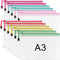 A3 Plastic Zip Wallets - 12PCS A3 Zip Lock Bags Plastic Document Folders Mesh Zipper File Bags Waterproof Travel Storage Pouch for School Office Supplies, Puzzles, Board Games & Craft Projects