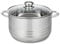 ELO 2222426 Faitout inox à induction, Faitout inox, Marmite en inox de 24 cm, Faitout avec couvercle en verre, Acier inoxydable, Verre, 24 cm