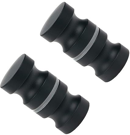 Cokritsm Matte Black Shower Door Handle, 2PCS Aluminium Alloy Round Shower Door Knobs for Shower Bath Door, Parts Replacement for Shower Enclosure Sliding Door
