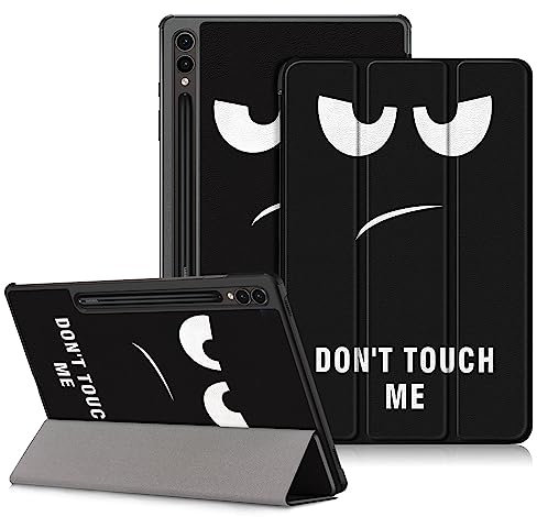 DINGGUAGUA Custodia per Samsung Galaxy Tab S9 Plus 12.4 2023 SM-X810/X816B/X818U Tablet,Cover con Funzione Supporto,Don't Touch