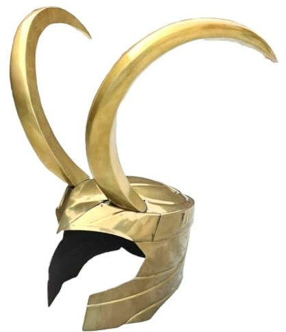 NDC MART Antiker Loki-Helm – Thor Ragnarok Film-Sammelstück – 18 Gauge Baustahl