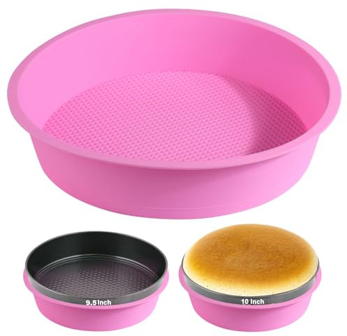 XANGNIER Käsekuchen-Schutz für 21,6 cm runde Springform, Silikon-Käsekuchen-Wasserbadpfanne, verhindert, dass Wasser in die Springform gelangt, Springform-Zubehör