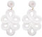 MAJALE Pendientes Largos de Pasamanería Blanca – Ligero y con Movimiento – Estilo Boho Chic para Ferias, Ceremonias y Looks Monocromáticos Sofisticados (Blanco)