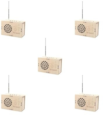 5er-Set DIY FM Radio Modell Lehrhilfen Montage 3D Puzzle für Teenager, Kinder, Jungen und Mädchen
