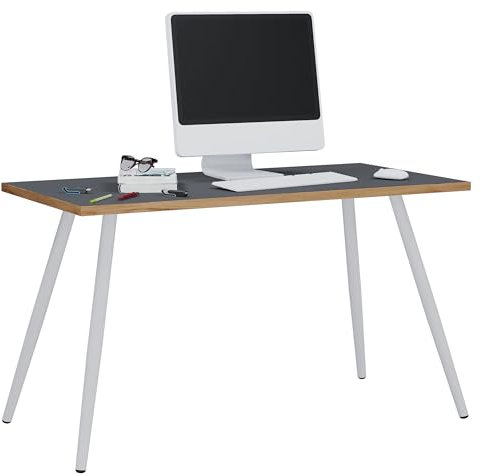 VCM Schreibtisch Computertisch Bürotisch Skandanivischer Retro Look Salia 110x80 cm