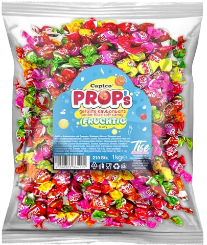 Capico Props, fruchtig gefüllte Kaubonbons, 1000g ca. 210 Stück