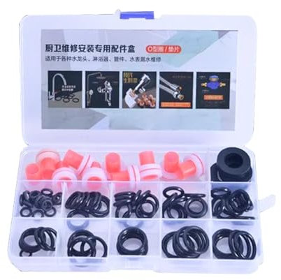 Ysvnlmjy Rubber Gasket Ring | Faucet Washers O Rings | Leak-Proof Gasket Kit, 6.81x3.94x0.91 inches Sealing Connections Washer Orings, O Ring Kit, Rubber Rings for Plumbing Sealing Repair