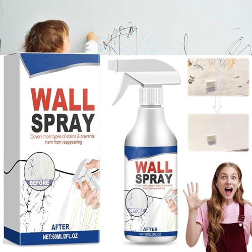 LXCJZY Magic Wall Repair Spray Set, Versatile Wall Repair Paint Wall Spray Paint, Wall Mending Kit for Seamless Repairs - Dust & Stain Resistant, Spray Paint for Wall White (1pcs)