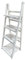 FERRETERIA LEPANTO Estantería para Plantas, Interior y Balcón, Soporte Flores, Escalera Plegable de Madera Blanca (4 peldaños)