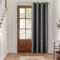MIULEE Verdunklungsvorhang Grau Blickdichte Vorhänge mit Ösen 1 Stück H 235 x B 140 cm Tür Gardinen Abdunkelnde Wohnzimmer Schlafzimmer Blackout Curtain