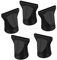 DEARMAMY 5 Pezzi Accessori per asciugacapelli accessori phon accessorio per phon accessori per parrucchieri ugello per asciugacapelli bocchetta per asciugacapelli dritta AbS Black
