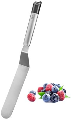 GEFU Winkelpalette PRIMELINE 15 cm - Edelstahl Streichpalette für Torten | Hochwertiger Backhelfer zum Glasieren & Dekorieren, ergonomischer Griff, rostfrei & spülmaschinengeeignet, mit Aufhängeöse