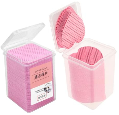 FIXOSHEE 400 Blatt Nagellackentferner Pads Aus Saugfähiger Baumwolle Fusselfreie Nagelreinigungstücher Für Unterwegs Weiche Nageltücher Mit Transportbox