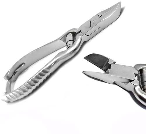 Professional Heavy Duty Toenail Clippers 13cm – Podiatry Chiropody Ring Barrel Lock Nail Cutter, Plier Style for Thick & Ingrown Toenails