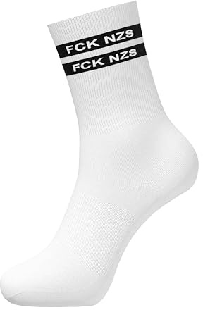 AROUNDELIAS FCK NZS 3er Pack Socken – Socken gegen Rechts | Unisex Größe 41–46 | Antifaschistische Politische Mode Socks