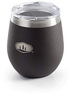 GSI Outdoors Glacier Insulated Stainless Steel Mug Lightweight Camping Office BBQ 8oz Espresso