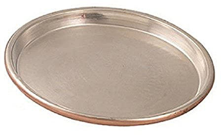 Vigor Blinky 94080-40 Teglia Rame Stagnato, Tonda, Bordo da 3 cm, Diametro 40 cm