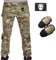 ATAIRSOFT Männer Kampfhose Armee Militärische Taktische Airsoft Paintball Schießen BDU Hose mit Knieschützern MC XXL