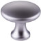 10 x SO-TECH® Möbelknopf DENISE Chrom matt Ø 29 mm - Design trifft auf Funktion - Knopfgriff Küchengriff Küchenknopf Möbelgriff