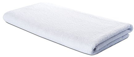 Carenesse Asciugamano per Sauna XL bianco, qualità dell'hotel, extra lungo, 75 x 200 cm, 100% cotone, asciugamano, telo da bagno, asciugamano benessere, asciugamano per spa, asciugamano per massaggio