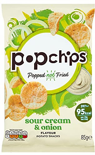 Popchips Sour Cream & Onion Sharing Crisps, 85g