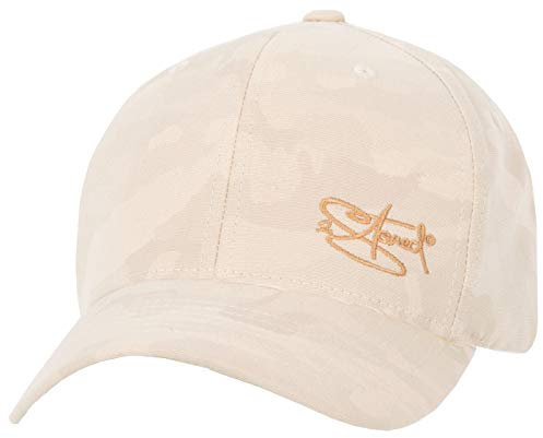 2Stoned Flexfit Baseball Cap Light Camo Beige mit Stick Größe L/XL (58 cm - 60 cm) für Damen und Herren