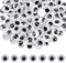 TOAOB 120 Pezzi Occhi Mobili Adesivi con Ciglia Lavoretti Occhi 15 mm Autoadesivi Plastica Finti Occhietti per Fai da Te Scrapbooking Creazione Bambole Pupazzi Artigianato