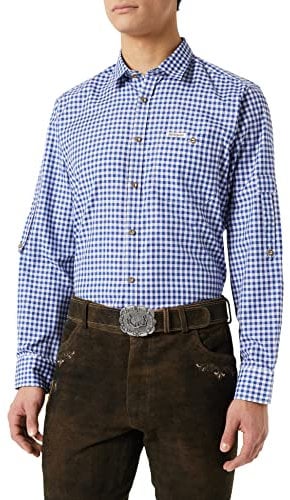 Stockerpoint Camisa Tradicional para Hombre, Azul (Azul)., 5XL