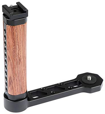 CAMVATE Mango de madera en forma de L con soporte de zapato para RoninS/Zhiyun grúa cardán del PDA de la serie