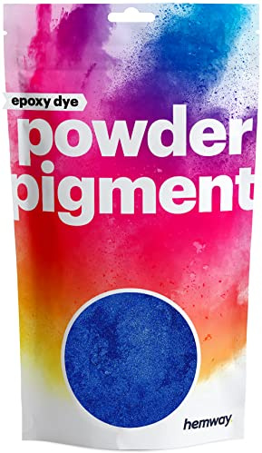 Hemway 100 g / 3.5 oz Metallic Sapphire Blue Dye Pigment Powder | Luxury Premium Dye for Epoxy, Resin, Polyurethane Paint, Jewellery & Resin Floors | Colour Enhancement | Vegan & Toxin-Free