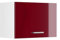 Vicco Hängeschrank R-Line, hängender Küchenschrank, Bordeaux Hochglanz/Weiß, 60 cm Flach