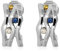 XEN Ohrstecker mit Multicolor Saphire