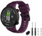 TopPerfekt Bracelet de Rechange en Silicone Compatible avec Garmin Forerunner 45 et Swim 2, Bande de Rechange en Silicone pour Montre (Violet)