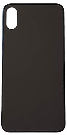 Smartex® Backcover Glas kompatibel mit iPhone XS | Glas Rückseite Ersatz (Space Grau)