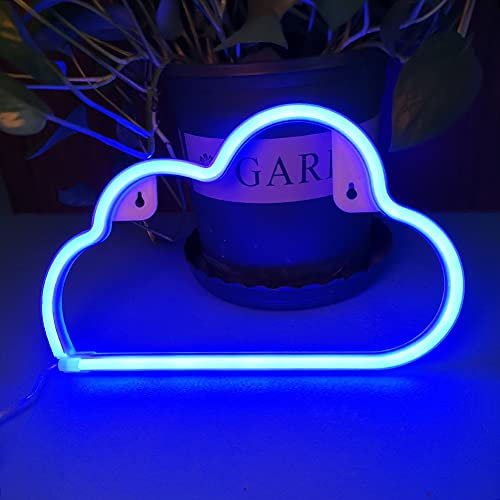 Bipily Niedliches Wolke Schild Neonlicht,LED Wolke Zeichen Dekor Licht,Festzelt Zeichen Wand Dekoration für Weihnachten,Geburtstag,Wohnzimmer,Hochzeitsfest