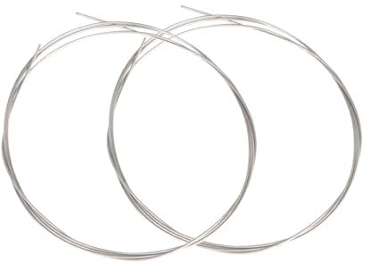 BQLZR 2x Piano Accessories Steel Wire 1m Piano Strings 13# Silver Replacement Strings