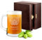 Maverton Boccale per la Birra in vetro con personalizzazione - capienza 500 ml idea regalo per il compleanno - H12 cm x Ø8,5 cm - Perfetto per ogni uomo amante della buona Birra - miglior birra
