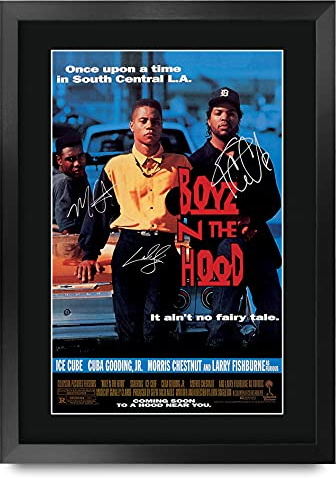 HWC Trading FR A3 Boys N the Hood Cuba Gooding Jr. Geschenke Geduckter Poster Signiertes Autogramm Foto für Fans von Film Memorabilien - A3 Framed