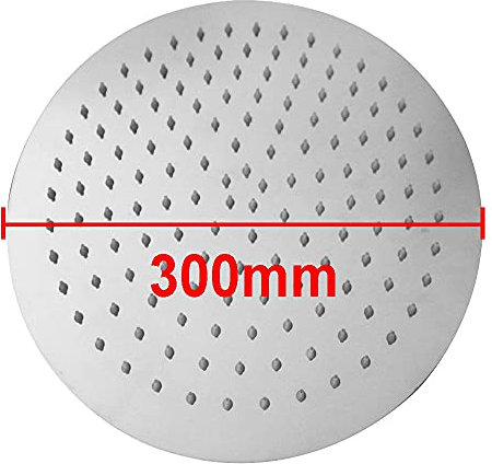 Vesuvio 300mm Round Rain Shower Head Stainless Steel High Pressure Rainfall Shower Head for The Comfortable Shower Experience