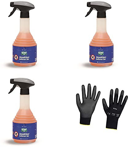 ILODA Schutzhandschuhe + 3xDr.Wack CW 500ml 1:100 Insekten Entferner Gel