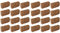 24x Novatool Kokoserde für Zimmerpflanzen | 120 Liter | 650g 20x5,5x10cm | Kokosfasern | Kokossubstrat grob | Kokoserde Anzuchterde Humusziegel Blumenerde Bio Gartenerde Kokosziegel | Quelltabletten