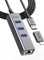 Aceele Hub USB 3.0 Ethernet, Câble d'extension de 3.3ft, Répartiteur C pour Adaptateur USB Rj45 en Aluminium avec 1 Port LAN RJ45, 3 Ports de données USB et Un Adaptateur C USB pour Macbook, Surface.