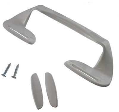 Yourspares Fits Lec, LG, Logik, Miele, Neff and New World Universal White Plastic Fridge Freezer Door Grab Handle